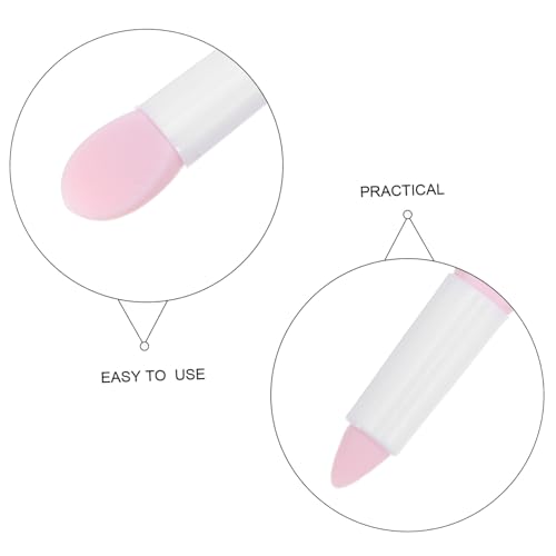 Mikinona 50stücke Wiederverwendbarer Silikon-lippenpinsel Make-up-lidschatten-applikator Wiederverwendbarer Lippenmasken-applikator Make-up-pinsel Für Eyeliner Concealer-make-up-pinsel von Mikinona