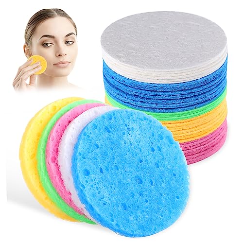 Mikinona 50stücke Tragbare Gesichtsreinigungsschwämme Natürliche Make-up-entferner-pads Für Sanfte Gesichtsreinigung Und Peeling Wiederverwendbar Für Unterwegs Mikinona 50stücke Tragbare Gesichtsreinigungsschwämme Natürliche Make-up-entferner-pads Für Sanfte Gesichtsreinigung Und Peeling Wiederverwendbar Für Unterwegs von Mikinona