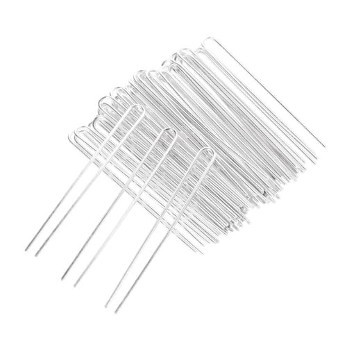 Mikinona 50stücke U-förmige Haarnadeln Aus Eisen Diy Haargabeln Und Haarspangen Weiß Für Frauen Und Mädchen Einfach Zu Tragen Stylen von Mikinona