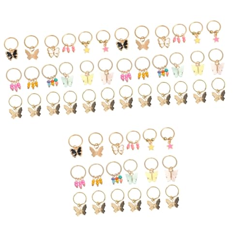 Mikinona 54stücke Teiliges Schmetterling Haarclip Dreadlock Clips Für Zöpfe Charmante Haarschmuck Accessoires Für Dreads Und Geflochtene Frisuren Für Besondere Anlässe Und von Mikinona