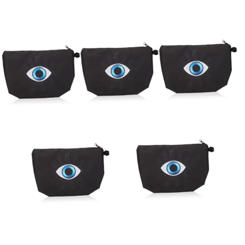 Mikinona 5-teiliges Make-up-täschchen Mit Reißverschluss Tasche Mit Bösem Blick Reisekosmetiktasche Für Frauen Kompakte Und Robuste Aufbewahrung Von Toilettenartikeln von Mikinona