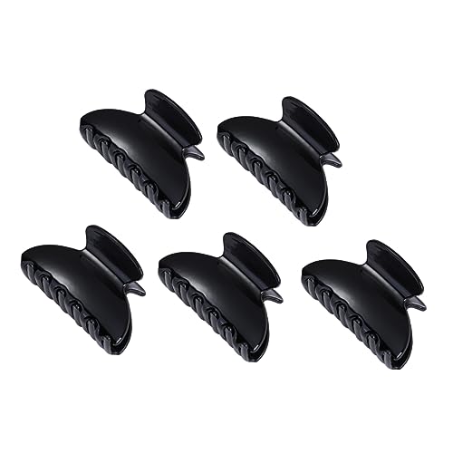 Mikinona 5stücke Langlebige Pferdeschwanz-clips Haarspangen Für Frauen Und Mädchen Haarklammern Stoßfeste Und Robuste Haarschmuck-accessoires Helles Schwarz von Mikinona
