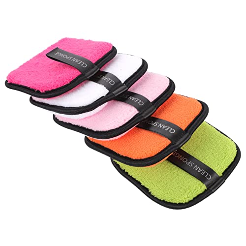Mikinona 5stücke Waschbare Make-up-entferner-pads Aus Gesichtsreinigungsschwamm Make-up-schwamm Waschschwamm Für Zuhause Und Reisen Zufällige Farbe Mikinona 5stücke Waschbare Make-up-entferner-pads Aus Gesichtsreinigungsschwamm Make-up-schwamm Waschschwamm Für Zuhause Und Reisen Zufällige Farbe von Mikinona