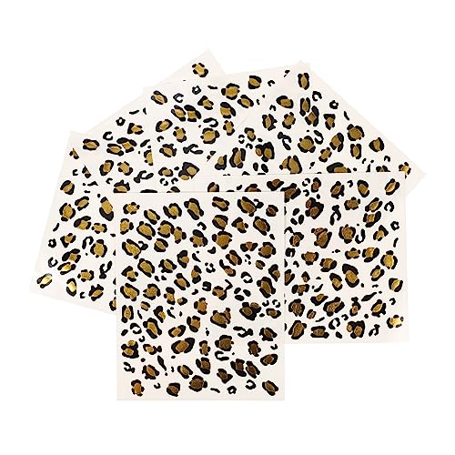 Mikinona 6 Blatt Washi-tape-aufkleber Leopardenmuster Transfer Dekorative Transferfolie Für Den Körper von Mikinona