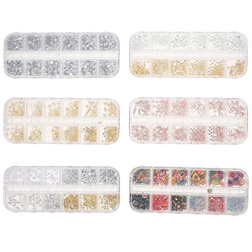 Mikinona Nailart-aufkleber Bunte Nageldekorationen Diy Nagelzubehör Nagelschmuck Dekorative Nagelverzierungen Für Maniküre Zuhause von Mikinona