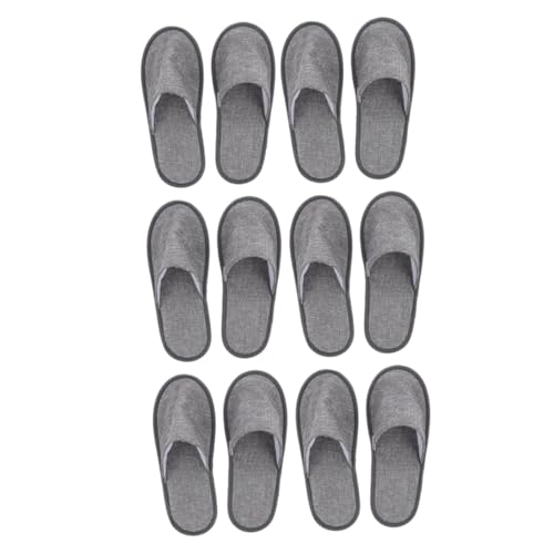 Mikinona 6 Paare Faltbare Tragbare Hausschuhe für Reise und Hotel Unisex Rutschfest Leicht und Kompakt für Damen und Herren Praktische Gäste Pantoffeln aus Hochwertigem Material von Mikinona