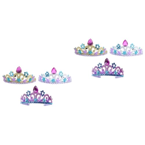 Mikinona 6 Stk Meerjungfrau Stirnband Meerjungfrau Partydekoration Gefälligkeiten meerjungfrau geburtstag kinder haarschmuck kinder stirnband Haarband kleines Mädchen Krone Haarschmuck von Mikinona