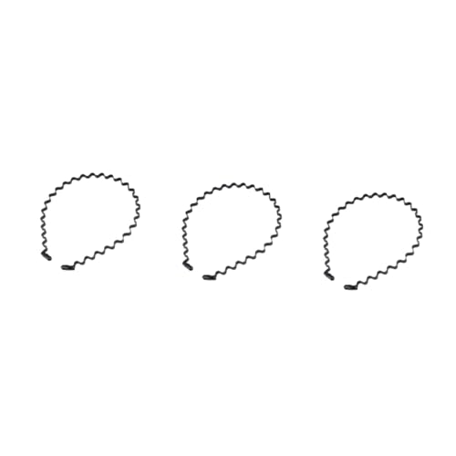 Mikinona 3er-sets Elastisches Herren-haarband Für Lockiges Haar Gewelltes Haarband Nach Hinten Gekämmter Haarreif Universelles All-stirnband Haarbänder Für Männer Und Frauen 2 Stück * 3 von Mikinona