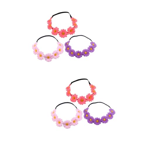 Mikinona 6stücke Daisy Simulation Haarband Für Frauen Leichtes Und Elegantes Kopfschmuck Strand Hochzeiten Und Besondere Anlässe Zufällige Farben Haaraccessoires von Mikinona