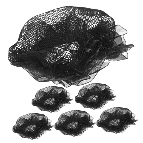 Mikinona 6stücke Duttnetze Für Ballett Elastisches Dutt-haarnetz Dehnbares Mesh-haarnetz Für Frauen Und Mädchen Für Ballett Eiskunstlauf Und Turnen Mit Spitze Verziert Atmungsaktiv Und von Mikinona