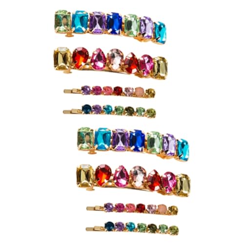 Mikinona 6stücke Teiliges Haarspangen Bunten Strasssteinen Modische Haarnadeln Für Frauen Und Mädchen Für Hochzeiten Partys Und Alltag von Mikinona