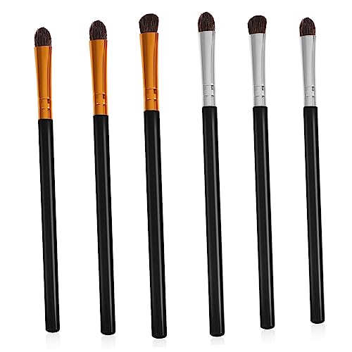 Mikinona 6stücke Augenpinsel Für Lidschatten Mit Kunststoffgriff Pinsel Für Augen-make-up Lidschattenpinsel-set Für Blending Und Anwendung Augenverblendpinsel-set Für Professionelle Nutzung von Mikinona