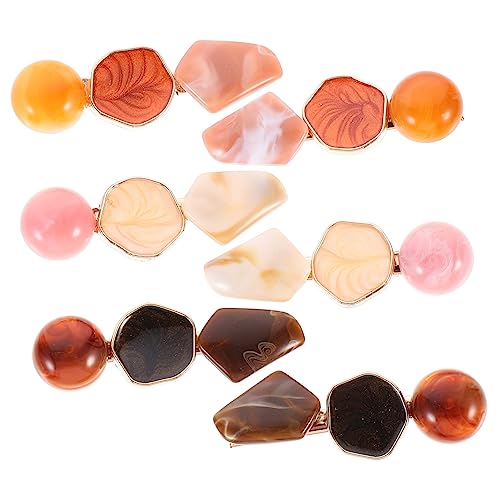 Mikinona Geometrische Marmor Haarspangen 6 Stück Haarclips für und Mädchen für Partys Hochzeiten und Besondere Anlässe Kreative Haaraccessoires in Stilvollem Design von Mikinona