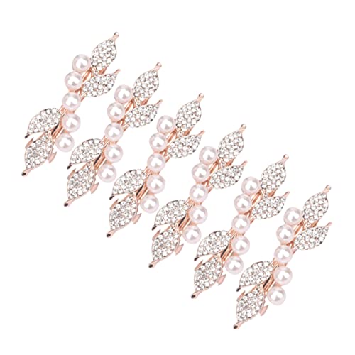 Mikinona 6stücke Teiliges Perlen-haarspangen Mit Strass Haarklammern Für Damen Für Hochzeiten Partys Und Alltag Kreative Haaraccessoires Verschiedenen Farben von Mikinona