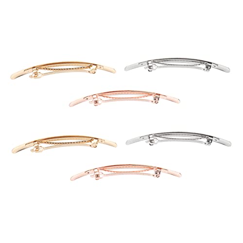 Mikinona 6stücke Haarspangen Für Mädchen Und Damen Schmal Lang Glatte Oberfläche Haarschmuck Für Schule Stilvolle Anlässe Alltag Partys Weihnachten Geburtstage Mit Gold Gebürstet von Mikinona