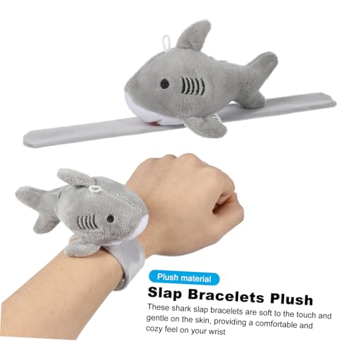 Mikinona 6 Stück Plüsch Slap Bracelets mit Weiche Schnappbänder für Sichere Armbänder Vielseitig als Partygeschenk und Geeignet von Mikinona