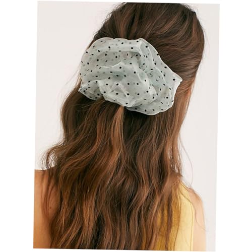 Mikinona 6 Stück Punktmuster Haargummis für Dehnbare Haarschmuck Ringe Zopfbänder für Damen Vielseitige Haaraccessoires Farben von Mikinona