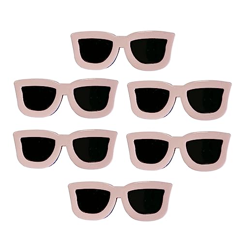 Mikinona 6stücke Teiliges Lustiger Sonnenbrillen-haarclips Für Mädchen Einfache Haarschmuck Für Partys Festivals Und Alltägliche Anlässe Für Haarfarben Und Stile von Mikinona