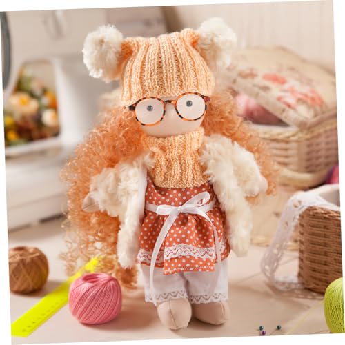 Mikinona 6 Stück Teiliges Mini Brillenset mit Transparenten Gläsern Runde Kunststoff Doll Brillen Realistische Puppen Accessoires für Stofftiere Vielseitig Einsetzbar für Basteln und von Mikinona