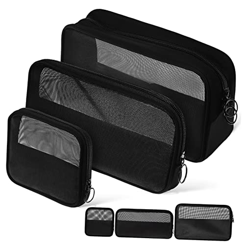 Mikinona Kosmetiktaschen-Set 6-teilig Reise-kulturbeutel Netz-Make-up-Taschen Mit Reißverschluss Kompakter Reise-Organizer Für Frauen von Mikinona