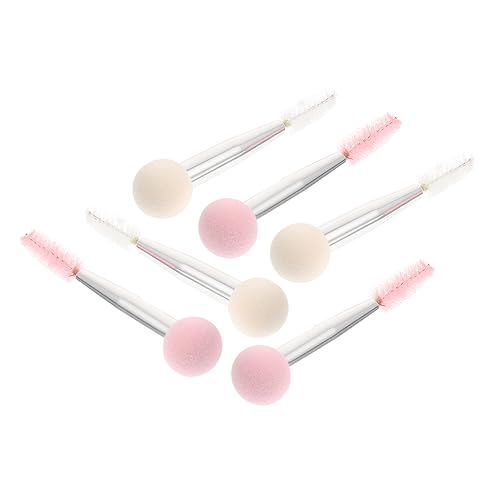 Mikinona Reisefreundliches Make-up-pinsel-schwamm-set 6-teilig Doppelseitige Make-up-tools Für Augenbrauen Mascara Foundation von Mikinona