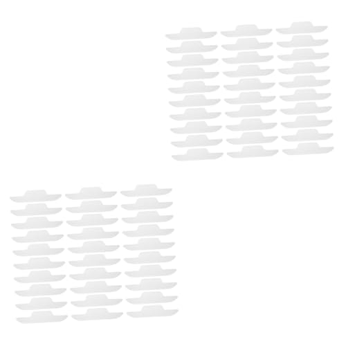 Mikinona 60 Stk Randpolster Hut Fleck Liner Kragenhemdschutz Anti-schmutz-aufkleber Selbstklebendes Kragenpolster Kragenpatch Kappe Trockener Liner Hutaufkleber Weiß Staubfreies Papier von Mikinona