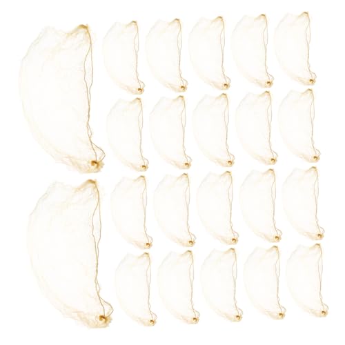 Mikinona 60stücke Goldfarbene Netzhüte Für Ballett-dutts Elastische Haarknotenabdeckungen Für Damen Junge Mädchen Und Tänzer Freizeitkleidung Schlafen Küche Gastronomie von Mikinona