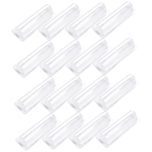 Mikinona 60 Stück Teiliges Transparente Kunststoff Dome Lip Balm Geldhalter DIY Aufbewahrungstaschen Leicht Tragbar für Kosmetikartikel Reise Organizer Portable Lip Balm Pouches von Mikinona