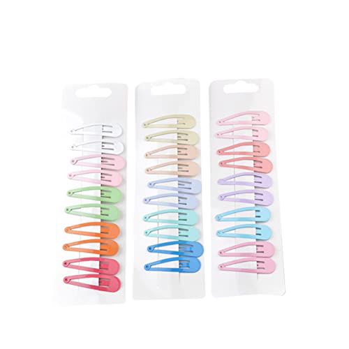 Mikinona 60st Mädchen Snap-clip Snap-haar-accessoires Haarspange Für Kinder Kleinkind-schnappclip Haarspange Aus Metall Kein Rutsch Haar Zubehör Haarschmuck Wassertropfen Ausgabekarte Baby von Mikinona