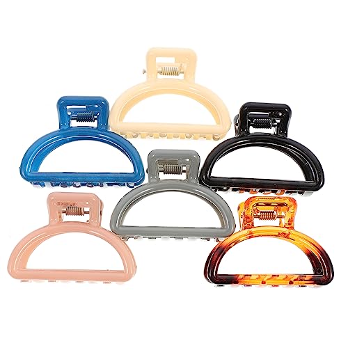 Mikinona 6stücke Haarklaue Clips Haarspange Harz Pferdeschwanzhalter Haarbefestigung Werkzeug Für Damen Frauen von Mikinona