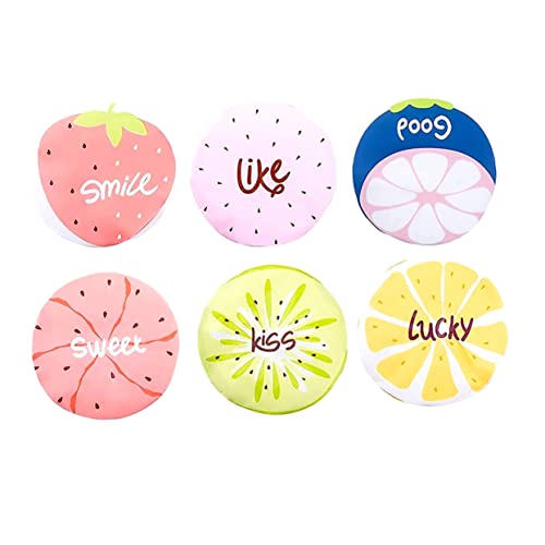 Mikinona 6St Obst duschhaube Verarbeitungskappe für Haare bauschige Mütze Haarkappen für Damen Haarduschhaube chefkoch vorratsregal küche Bademütze Cartoon-Badekappe Badekappe Sport von Mikinona