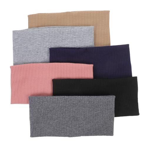 Mikinona 6stücke Strickstirnband Für Damen Breites Stirnband Aus Stoff Yoga-stirnband Mit Elastischem Design Für Sicheren Sitz Workout-stirnbänder in Verschiedenen Farben von Mikinona