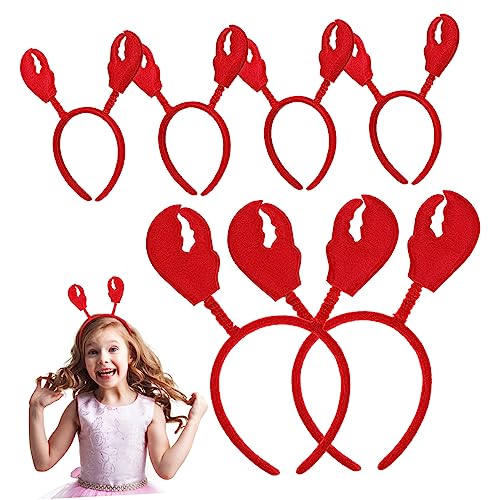 Mikinona 6stücke Hummer Stirnband Mit Krallen Für Erwachsene Bopper Stirnband Für Karneval Kostüm Zubehör Meeresschildkröten Kopfbedeckung Für Halloween Party Und Cosplay von Mikinona