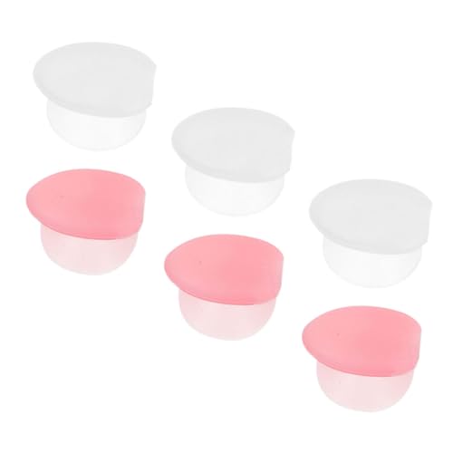 Mikinona 6stücke Silikon Lip Balm Schutzkappen Für Lippenpinsel Wiederverwendbare Wasserdichte Abdeckungen Für Lip Mask Anwendung Anti-verlust Design Halten Sie Ihre Lippenpflege Frisch von Mikinona