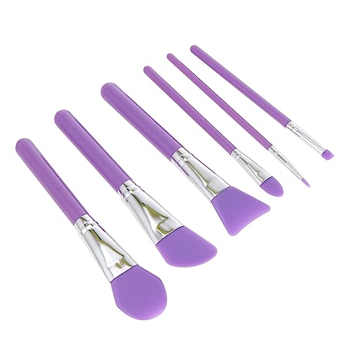 Mikinona 6stücke Silikon-make-up-pinsel Applikator Für Flüssig-make-up Kosmetik-tools Für Gesicht Und Augen Schminkpinsel Für Foundation Und Eyeliner von Mikinona