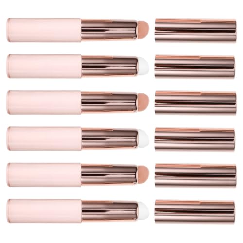 Mikinona 6stücke Teiliger Lippenpinsel Aus Silikon Mit Schutzkappen Lippenstift-applikatoren Für Präzises Auftragen Und Reisen Wiederverwendbare Make-up-tools Für Frauen von Mikinona