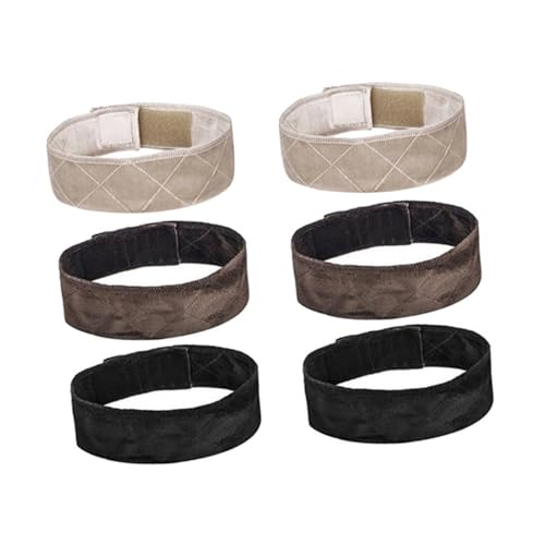 Mikinona 6stücke Teiliges Frauen Stirnband Verstellbares Selbsthaftendes Haarband Für Sicheren Halt Von Perücken Und Schals Bequemes Rutschfestes Headdress Für Damen Schwarz Braun Und von Mikinona