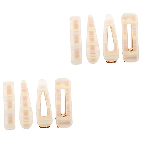 Mikinona 8 Stk Haarnadel Gitarrenknopf Aus Holz Kopfbedeckung Vintage Haarspangen Schmuck Haarspangen Haar Klammern Alligator-haarspangen Matte Clips Seitenclip Acryl Mode Mädchen von Mikinona