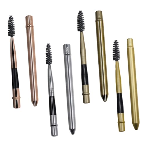 Mikinona 8 Stück Wimpernapplikatoren aus Aluminium Tragbare Wimperntusche Augenbrauenbürsten Professionelle Make Up Werkzeuge für Augen Make Up Benutzerfreundlich Sicher für Heimgebrauch von Mikinona