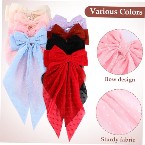 Mikinona 8 Stück Teiliges Haarschleifen Clips für Damen und Mädchen Stabile Haarklammern in Farben Vielseitig für Glattes und Lockiges Haar Schleifen Haarspangen Leicht und Tragbar von Mikinona