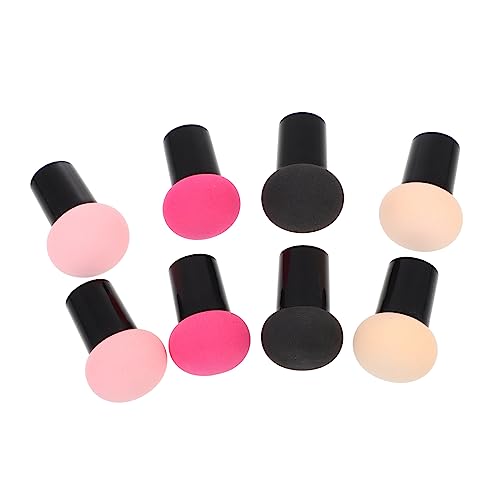 Mikinona 8St Puderquaste Stiftung Mischschwamm Pulver Schwämme Lidschatten-Applikatoren Make-up-Tools für Frauen Bilden Mädchen Make-up Pinsel Zubehör Mixer Pilz Hydrophiles Polyurethan von Mikinona