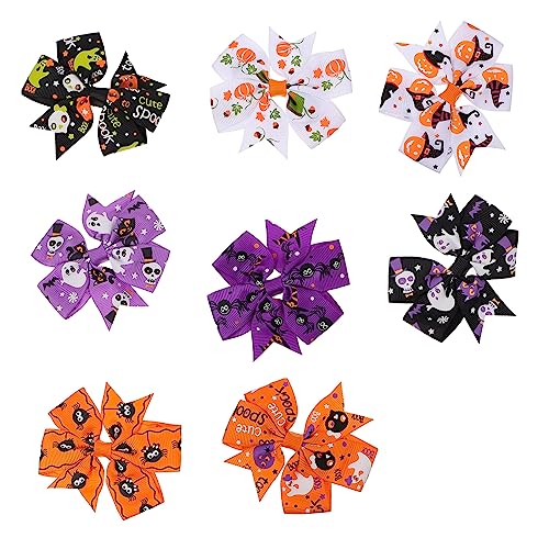 Mikinona 8stücke Halloween Haarspangen Für Mädchen Niedliche Haarnadeln Mit Schleifen Für Feste Schule Und Themenpartys Aus Sanftem Kinderfreundlichem Material Dekorativ Und Praktisch von Mikinona