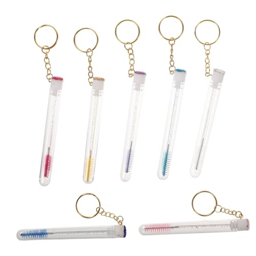 Mikinona 8stücke Wiederverwendbare Wimpernbürsten Tragbare Kosmetikbürste Mit Schlüsselring Für Wimpern-mascara-anwendung Und Styling Für Reisen Und Täglichen Gebrauch von Mikinona