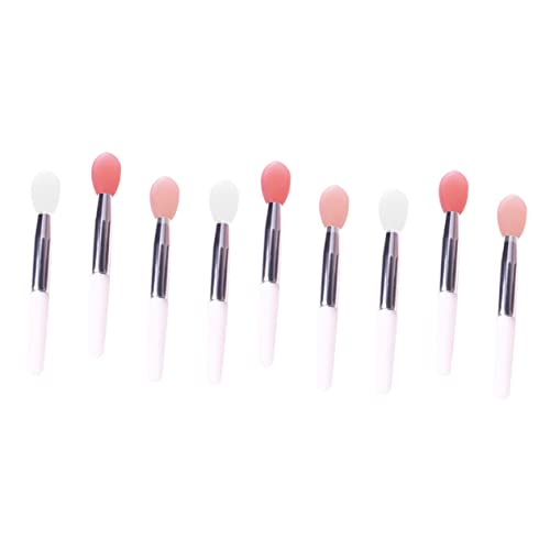 Mikinona 9stücke Silikon Lippenpinsel Satz Für Lippen Make up Tragbare Lippenstift Applikatoren Wiederverwendbare Kosmetikpinsel Für Damen Für Lippenmasken Und Foundation Mit von Mikinona