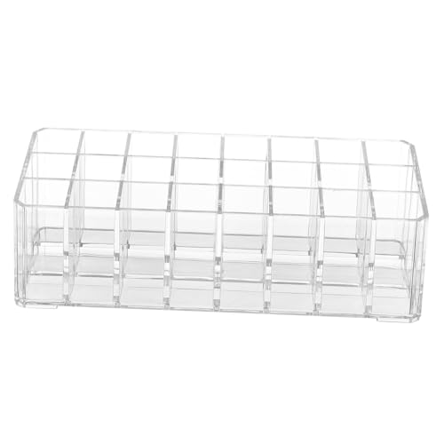 Mikinona Transparente Lippenstift-aufbewahrungsbox Mit Fächern Praktischer Kosmetik-organizer Für Make-up-pinsel Und Lippenstifte Für Schminktische Und Badezimmer von Mikinona