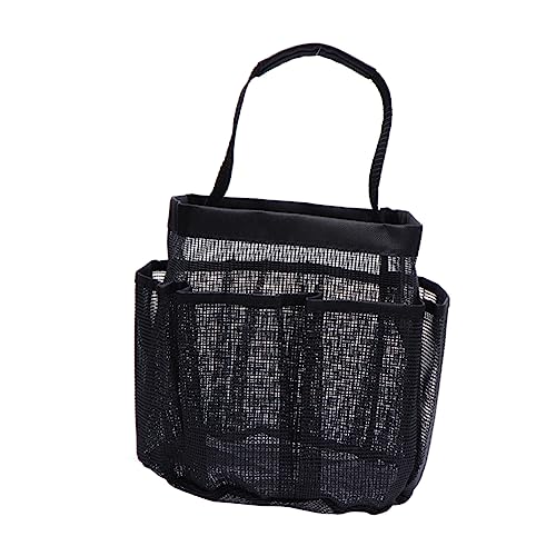 Mikinona Aufbewahrungstasche aus Oxford Strapazierfähige Badezimmer Organizer Netzbeutel für Toilettenartikel Handtücher und Schwarz von Mikinona