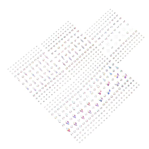 Mikinona Aufkleber Mit Edelsteinen Für Das Gesicht – 5 Bögen Mit Augen- Und Augenbrauenjuwelen Kristall-gesichtsjuwelen Für Make-up Für Partys Und Hochzeiten von Mikinona