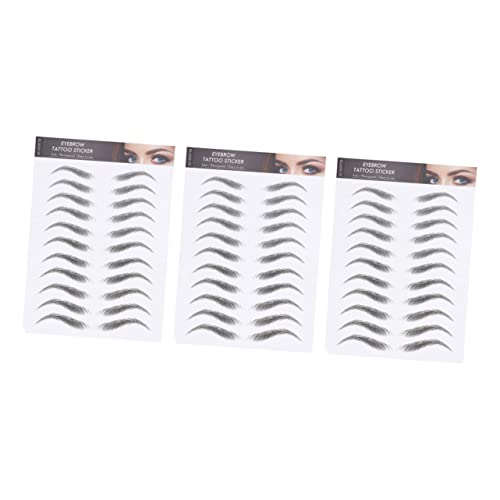 Mikinona 3blätter Wasserfeste Imitation Augenbrauen Tattoos Temporäre Augenbrauen Aufkleber Für Natürlichen Look Einfach Anzuwenden Und Wiederverwendbar Für Jede Gelegenheit von Mikinona