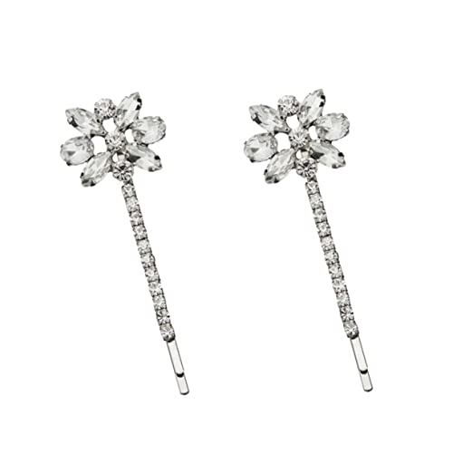 Mikinona Haarnadeln Für Frauen Strass Bobby Haarnadeln Bling Bobby Strass Dekorative Bobby Pins Bobby Pins Für Frauen Trendige Haarspangen Bobby Für Frauen Styling-clip Kind Kristall von Mikinona