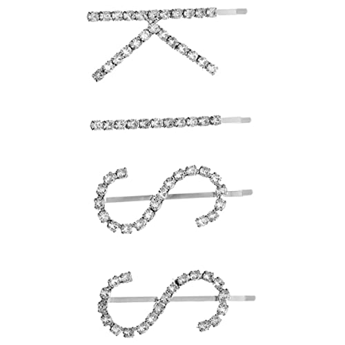Mikinona Bling-buchstaben Haarklammern Glitzernde Haarschmuck Clips Aus Rhinestone Und Legierung Haar Accessoires Für Mädchen Und Frauen Für Partys Und Geschenke von Mikinona